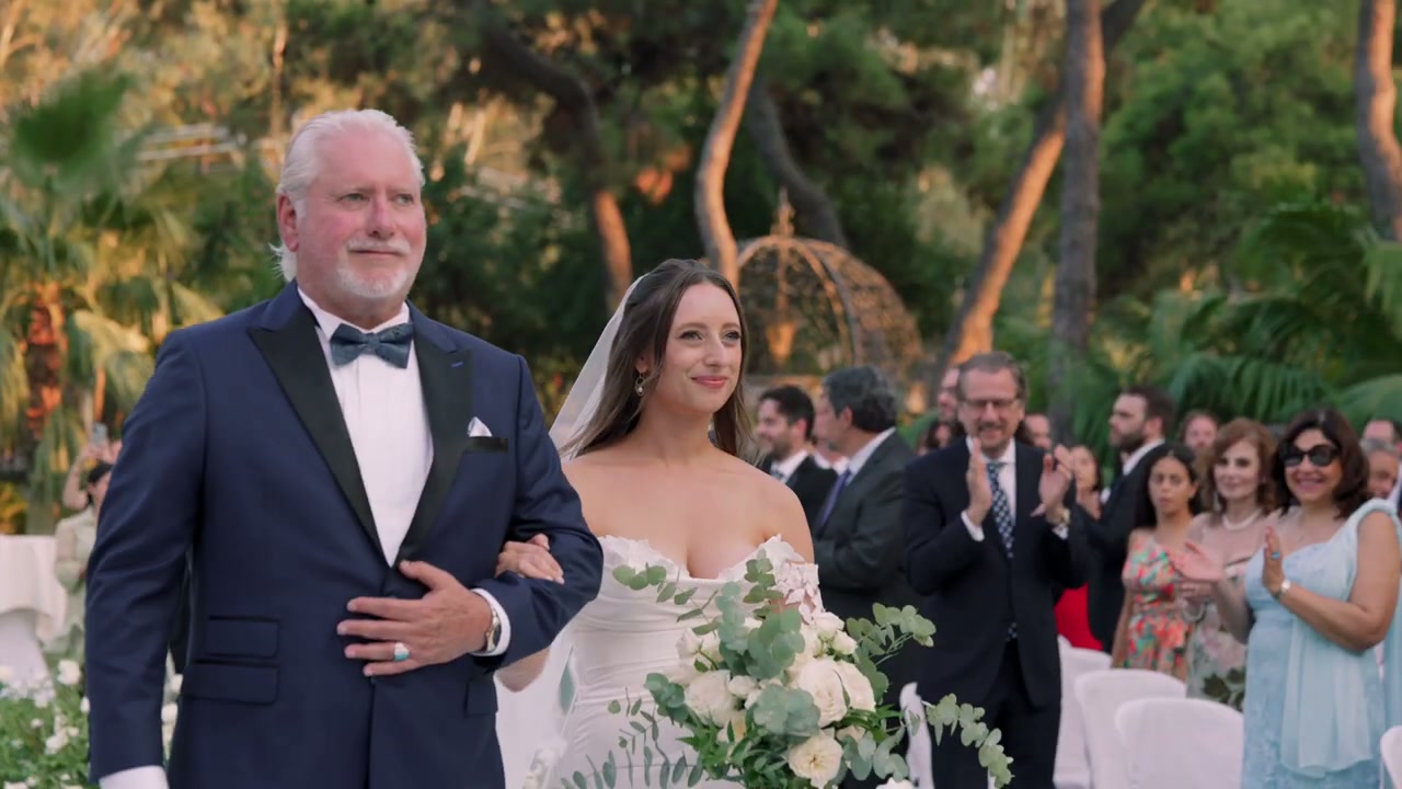 Wedding ceremony moment captured in cinematic style in Sicily
